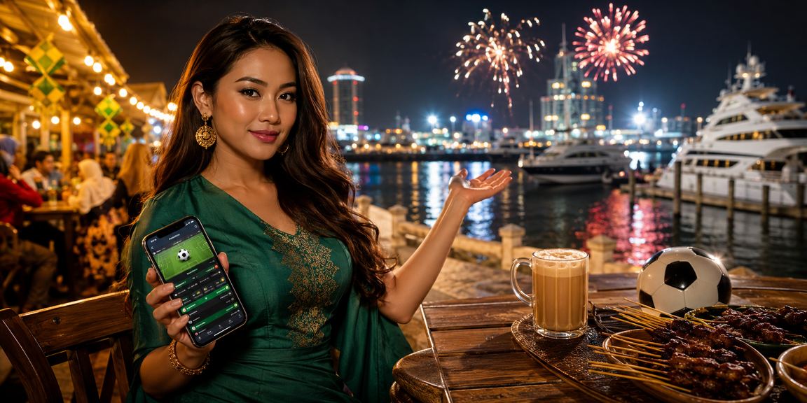 Peminat bola sepak Malaysia menonton perlawanan live sambil mengikuti pasaran pertaruhan di platform mql5
